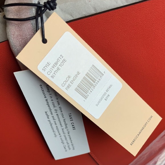 NWT Rebecca Minkoff Leather Tote Bag - Picture 6 of 8